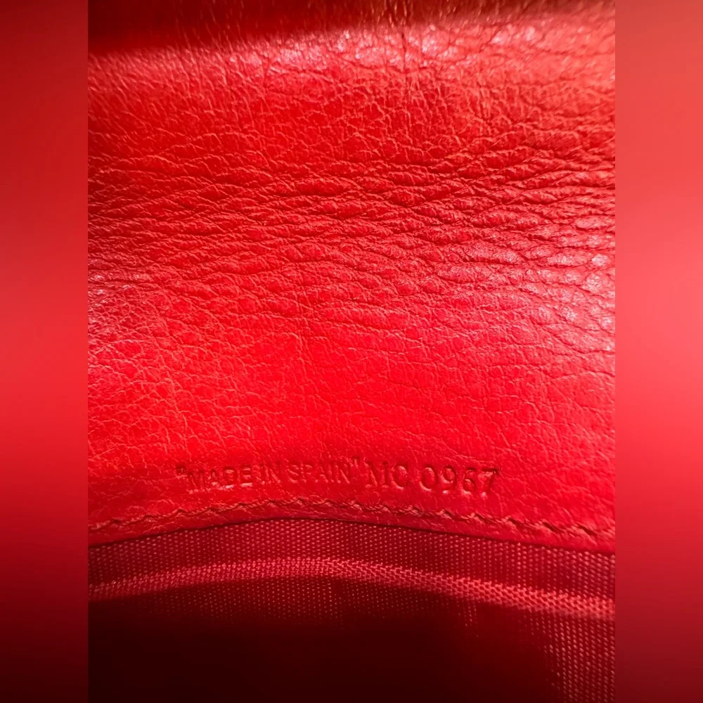 Christian Dior “CD” Black w/Red Interior Leather Wallet